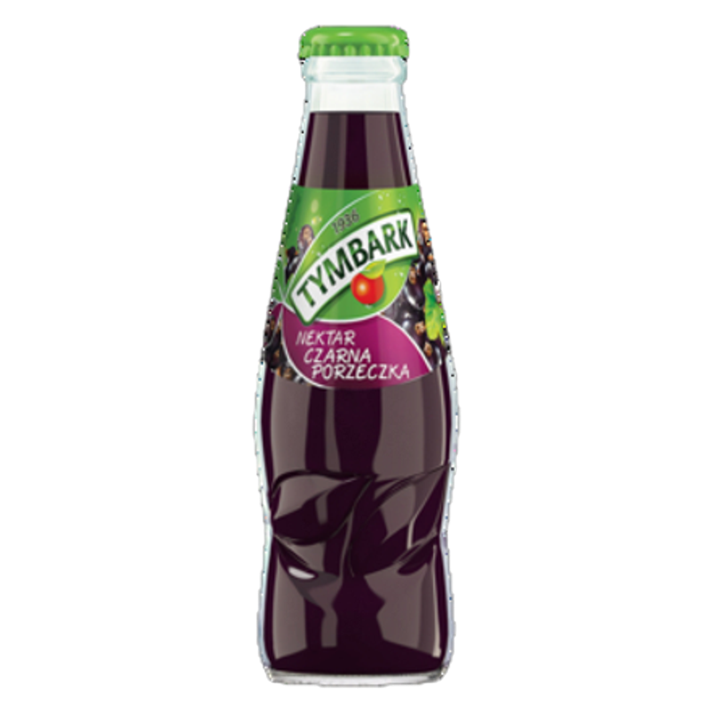 Tymbark Czarna porzeczka nektar 200 ml butelka twist off